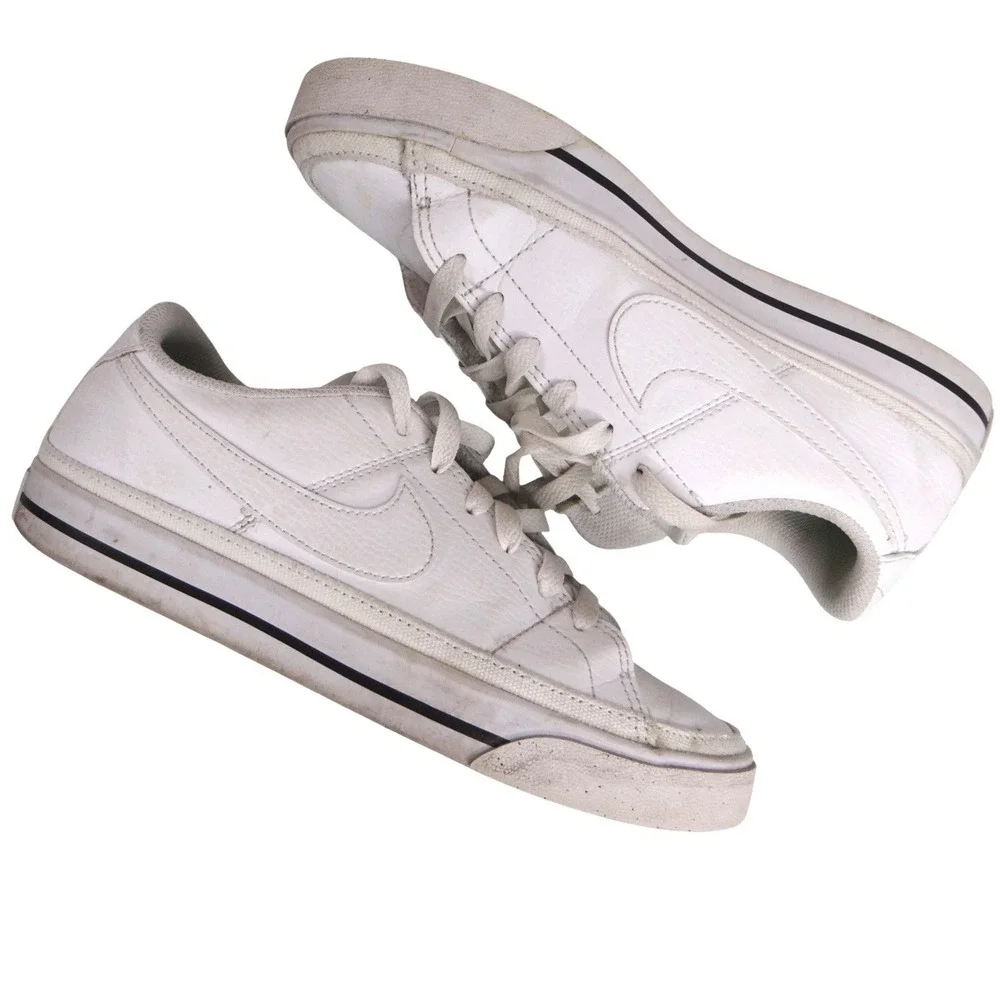Nike Sport‎ Shoes DH3161 101 White Lace Up Sneakers Youth Size 6.5